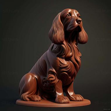 3D model Small Munsterlander dog (STL)